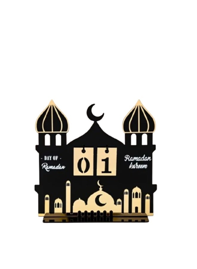 Ramadan Countdown Acrylic Table Decor – Islamic Ramadan Mubarak Desk Calendar - Image 5